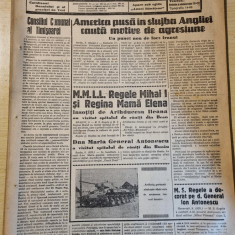 ziarul dacia 10 august 1941-maresalul antonescu decorat de regele mihai