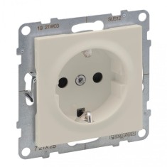 Priza schuko simpla 2P+T borne surub Legrand Suno ivoar 721225