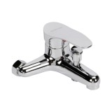 Baterie cada cu dus Sanit Lux DS-91013, monocomanda, cromata