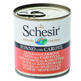 Cumpara ieftin Schesir Dog Tuna with Carrots, conserva, 285 g