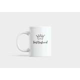 Cana alba personalizata, Best husband, INOVATIX&reg;. 330 ml