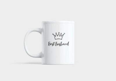 Cana alba personalizata, Best husband, INOVATIX&amp;reg;. 330 ml foto