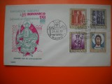HOPCT PLIC FDC S NR 369 EXPOZITIA EUROPEANA ARTE ROMANICA 1961 -CONSILIUL EUROPEAN -SPANIA