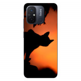 Husa compatibila cu Xiaomi Redmi 12C Silicon Gel Tpu Model Halloween Pisica Neagra
