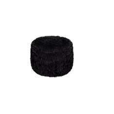 Taburet tip Puf gonflabil acoperit cu blanita sintetica, greutate maxima suportata 100 kg, Black foto