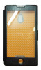 Husa tip carte cu stand neagra (cu decupaj ecran) pentru Nokia XL, Cu clapeta, Piele Ecologica