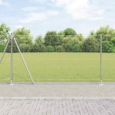 Gard hexagonal vidaXL 1,2x10 m din oțel galvanizat