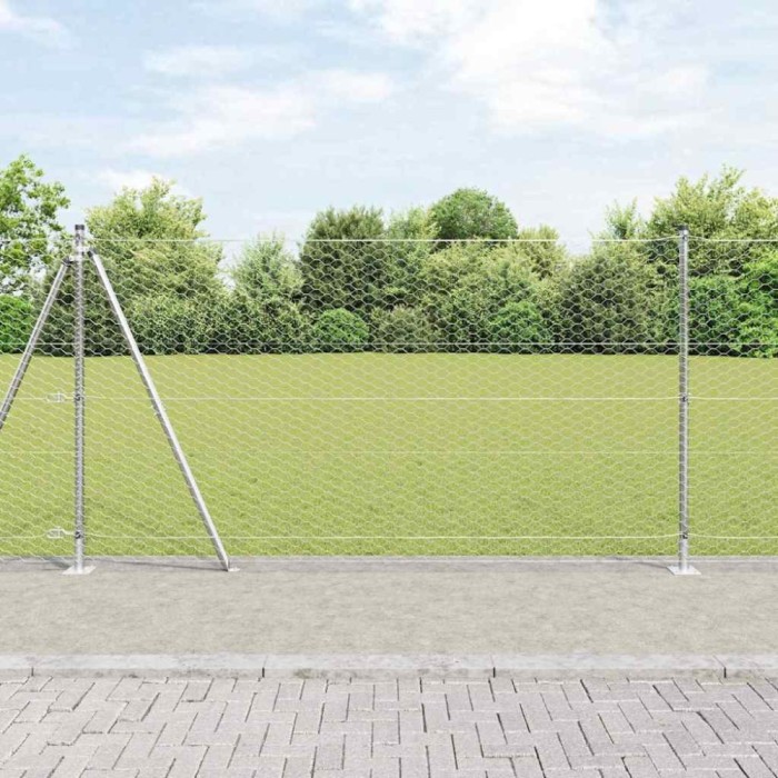 Gard hexagonal 1.2x50 m din oțel galvanizat