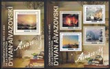 Centrafricana 2015 - Picturi &ndash; A 115-a aniversare a morții lui Ivan Aivazovski, Colita + Bloc, Cota 28 EURO, RARE (VEZI NUMEROTAREA), MNH