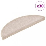 VidaXL Covorașe scară 30 buc Taupe 56x17x3 cm