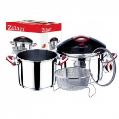 Set oala sub presiune inox 5 piese ZILAN ZLN0030 foto