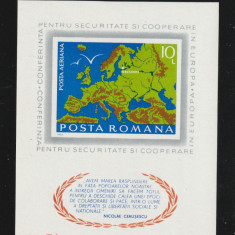 Romania 1975-C.S.C.E. Helsinki,colita nedantelata,MNH