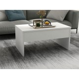 Masuta de cafea Akıllı - White, Alb, 90x52x45 cm