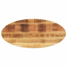 Blat de masa oval, 110x40x3,8 cm, lemn masiv de mango foto
