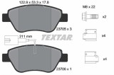 Set placute frana TEXTAR 2370502