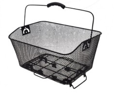 Cos spate negru, grilaj metalic, d. 39 x 28 x 19 cm Cod:AWR1962