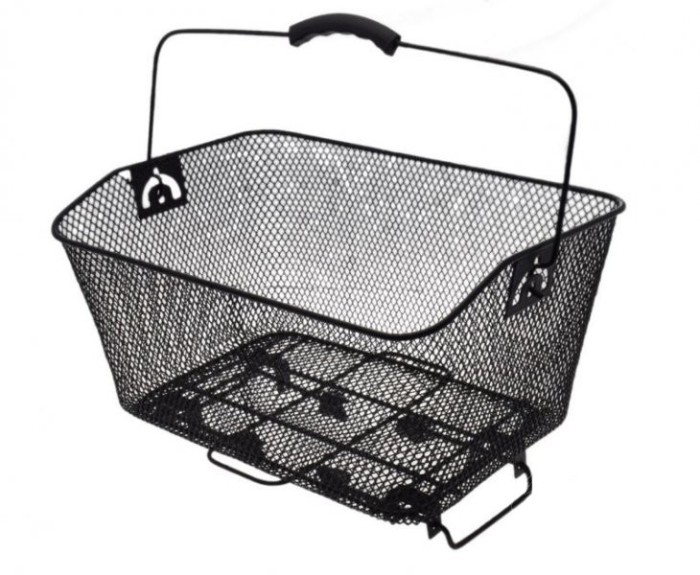 Cos spate negru, grilaj metalic, d. 39 x 28 x 19 cm Cod:AWR1962