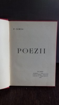 POEZII - P. CERNA foto