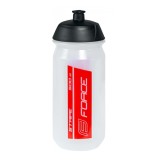 Bidon Force Stripe 0.5l transparent/rosu Ultimate FactoryBikes