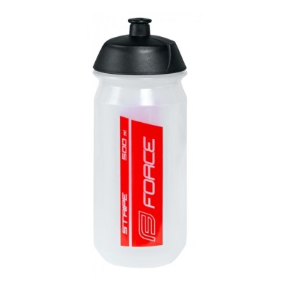 Bidon Force Stripe 0.5l transparent/rosu Ultimate FactoryBikes foto