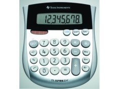 CALCULATOR de BIROU Texas Instruments TI-1795SV, 8 DIGITI &quot;TI000538&quot; (timbru verde 0.18 lei)