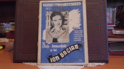 REVISTA VECHE 1940 - COLECTIA CORTINA, NR. 1 - VIATA ROMANTATA A LUI ION DACIAN foto