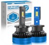Комплект от 2 LED крушки D2S/R, Canbus 100%, HID към LED преобразуване, plug and play 35W/Крушка, 10000LM, 6500k, Oem