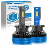 Комплект от 2 LED крушки D2S/R, Canbus 100%, HID към LED преобразуване, plug and play 35W/Крушка, 10000LM, 6500k, Oem