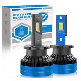 Комплект от 2 LED крушки D2S/R, Canbus 100%, HID към LED преобразуване, plug and play 35W/Крушка, 10000LM, 6500k