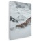 Tablou peisaj munte in ceata, iarna, gri 1390 Tablou canvas pe panza CU RAMA 60x80 cm