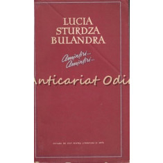 Amintiri, Amintiri - Lucia Sturdza Bulandra