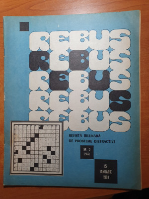 revista rebus 15 ianuarie 1981 foto