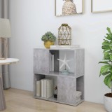 Gossi biblioteca, gri beton, 60 x 24 x 63 cm, pal