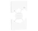 Placa priza schuko standard german italian cu USB 2M Living Now Bticino alb KW68