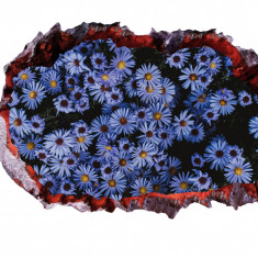 Autocolant decorativ, Gaura in perete, Arbori si flori, Multicolor, 83 cm, 283ST-1