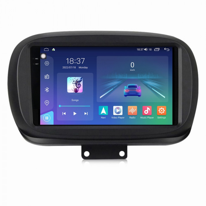 Navigatie dedicata cu Android Fiat 500X dupa 2014, 8GB RAM, Radio GPS Dual