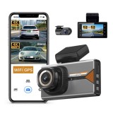 Cumpara ieftin Camera Auto DVR iSEN H006, Negru, Dual Cam 4K Fata + 4K Spate, Ecran 3 , WiFi, GPS, G-Sensor, Parking Monitor, Suport Card 256GB