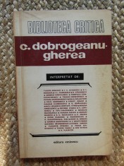 C. Dobrogeanu-Gherea interpretat de (Biblioteca Critica)