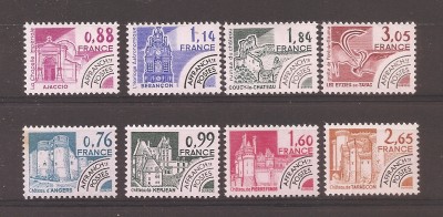 Franta 1980-1981 - Monumente - preanulate (2 serii), MNH foto