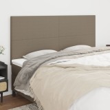 Cumpara ieftin Tăblii de pat, 4 buc, gri taupe, 100x5x78/88 cm, textil