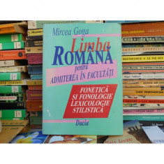 Limba romana pentru admiterea la facultati, Mircea Goga foto