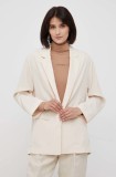 Sisley sacou culoarea bej, desfacut, neted