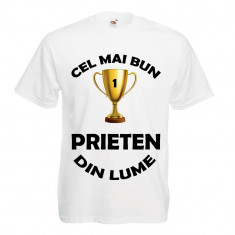 TRICOU IMPRIMAT &amp;quot;CEL MAI BUN PRIETEN DIN LUME&amp;quot; foto