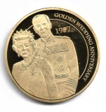 2012 Queens Diamond Jubilee - GOLDEN WEDDING ANNIVERSARY - 50mm Medalie, Europa, Cupru-Nichel
