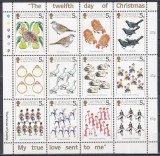 Guernsey 1984 - Timbre de Crăciun, Bloc, MNH, Nestampilat