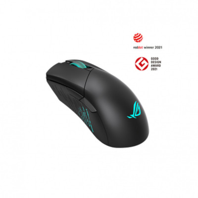 AS GAMING MOUSE GLADIUS 3, Classic asymmetrical wireless gaming mouse with tri-mode connectivity (2.4 GHz, Bluetooth, wired USB 2.0), specially tuned foto