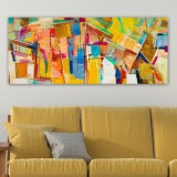 Cumpara ieftin Tablou Siena Sunset Multicolor 50x120 cm