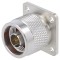 Conector N Tată Drept 50&Omega; Aurit