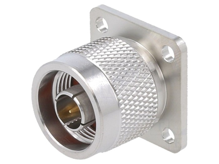 Conector N Tată Drept 50&Omega; Aurit