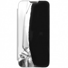 Husa tip carte cu stand Mirror (efect oglinda) argintie pentru Samsung Galaxy A42 5G